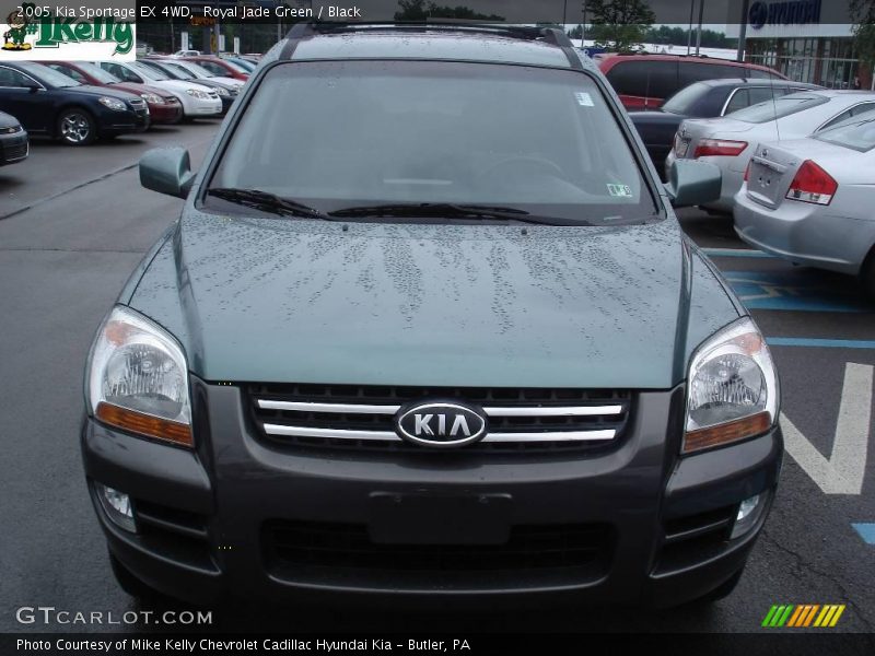 Royal Jade Green / Black 2005 Kia Sportage EX 4WD