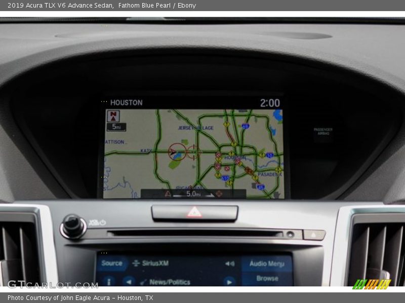 Fathom Blue Pearl / Ebony 2019 Acura TLX V6 Advance Sedan