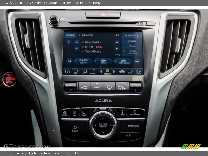 Fathom Blue Pearl / Ebony 2019 Acura TLX V6 Advance Sedan