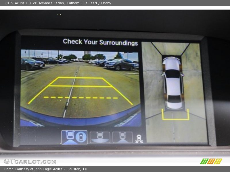Fathom Blue Pearl / Ebony 2019 Acura TLX V6 Advance Sedan