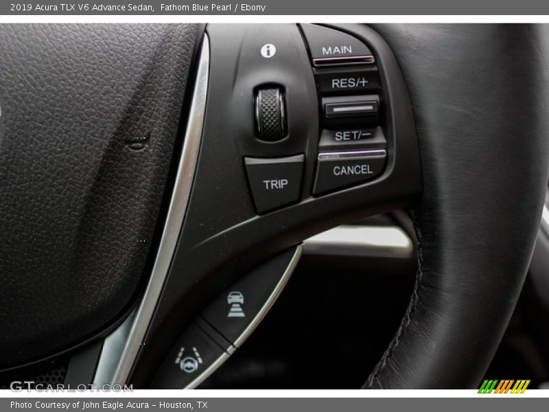 Fathom Blue Pearl / Ebony 2019 Acura TLX V6 Advance Sedan
