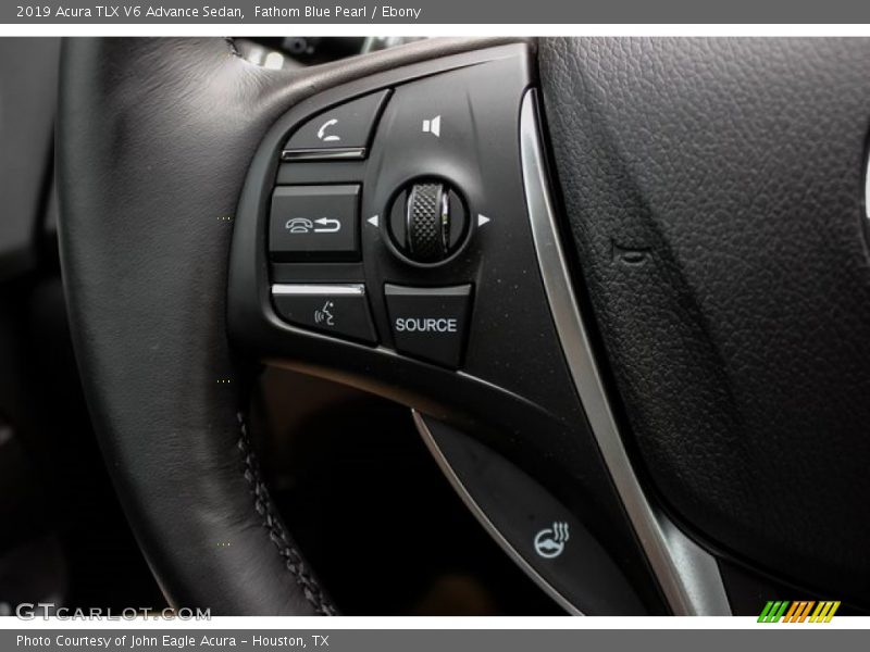 Fathom Blue Pearl / Ebony 2019 Acura TLX V6 Advance Sedan