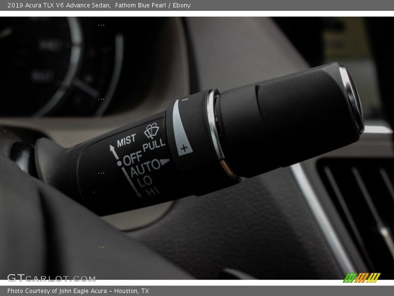 Fathom Blue Pearl / Ebony 2019 Acura TLX V6 Advance Sedan