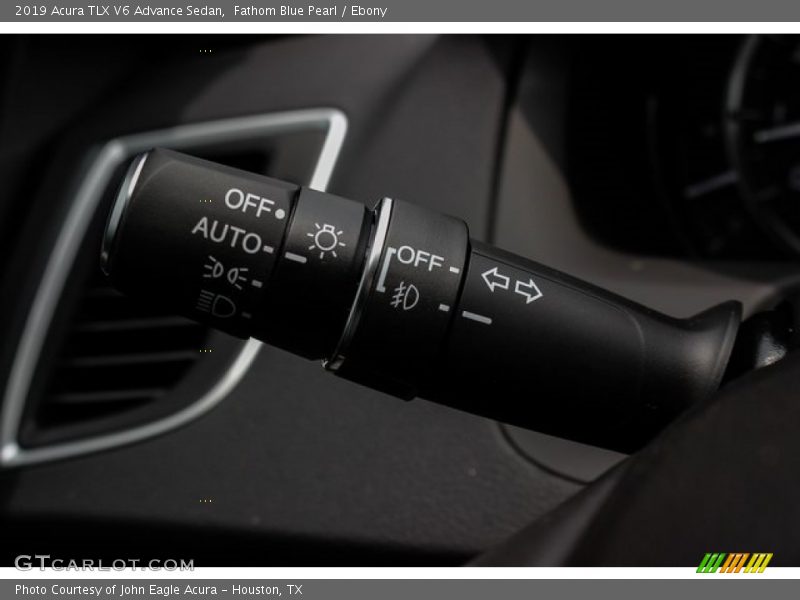 Fathom Blue Pearl / Ebony 2019 Acura TLX V6 Advance Sedan