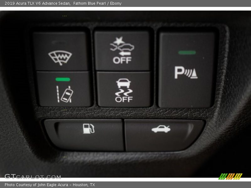 Fathom Blue Pearl / Ebony 2019 Acura TLX V6 Advance Sedan