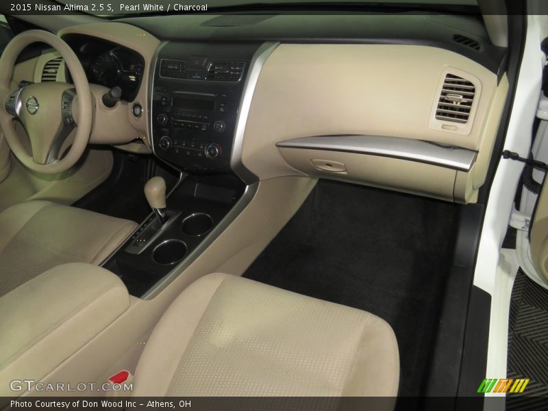 Pearl White / Charcoal 2015 Nissan Altima 2.5 S