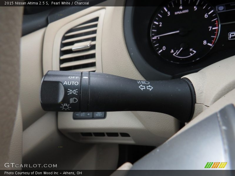 Pearl White / Charcoal 2015 Nissan Altima 2.5 S