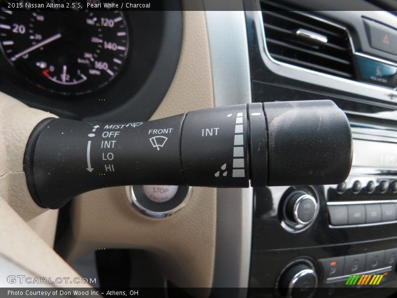 Pearl White / Charcoal 2015 Nissan Altima 2.5 S