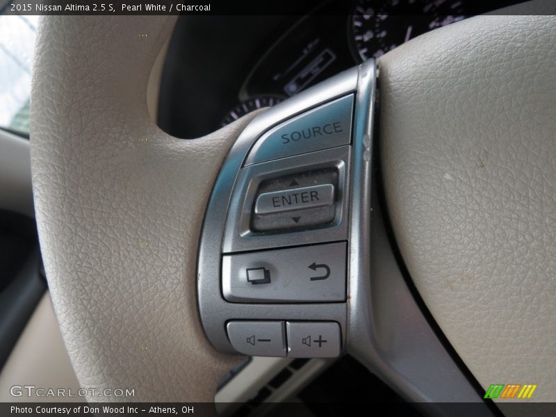 Pearl White / Charcoal 2015 Nissan Altima 2.5 S