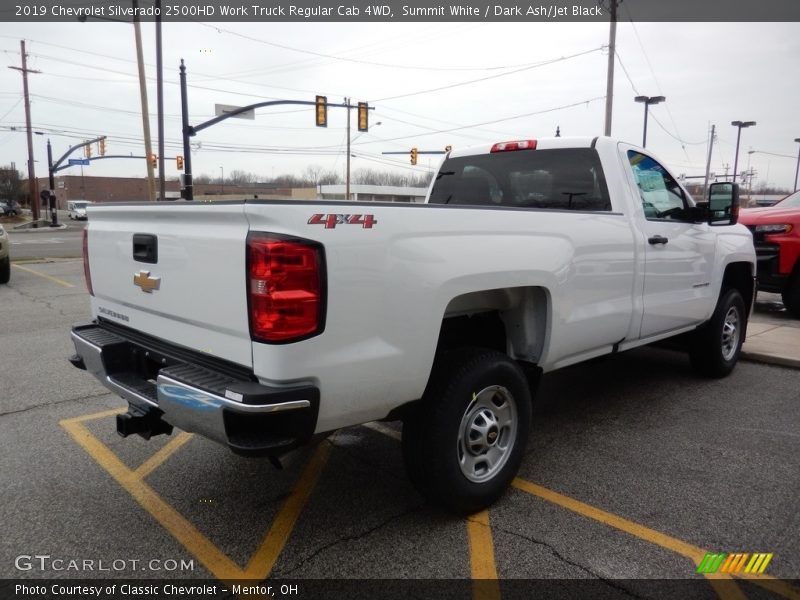 Summit White / Dark Ash/Jet Black 2019 Chevrolet Silverado 2500HD Work Truck Regular Cab 4WD