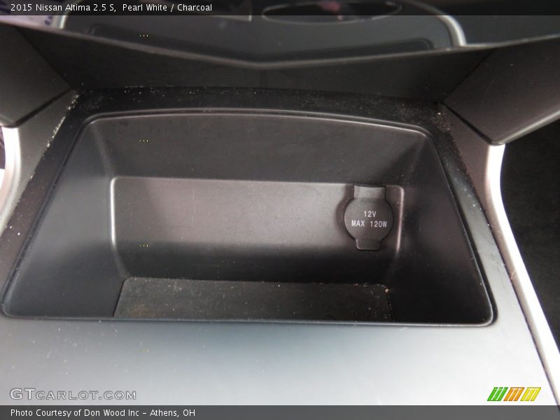 Pearl White / Charcoal 2015 Nissan Altima 2.5 S