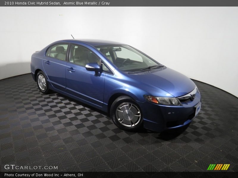 Atomic Blue Metallic / Gray 2010 Honda Civic Hybrid Sedan