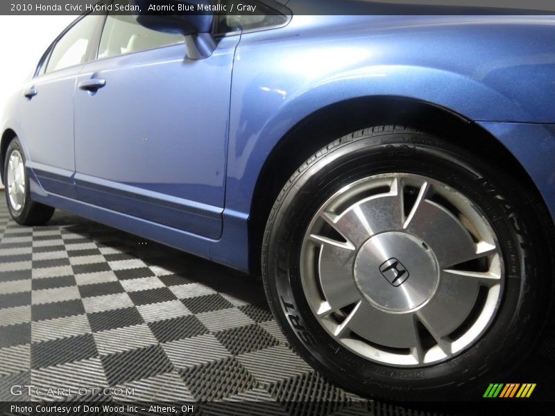 Atomic Blue Metallic / Gray 2010 Honda Civic Hybrid Sedan