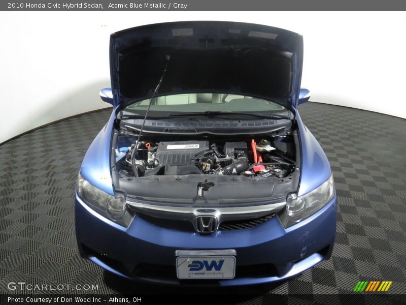 Atomic Blue Metallic / Gray 2010 Honda Civic Hybrid Sedan
