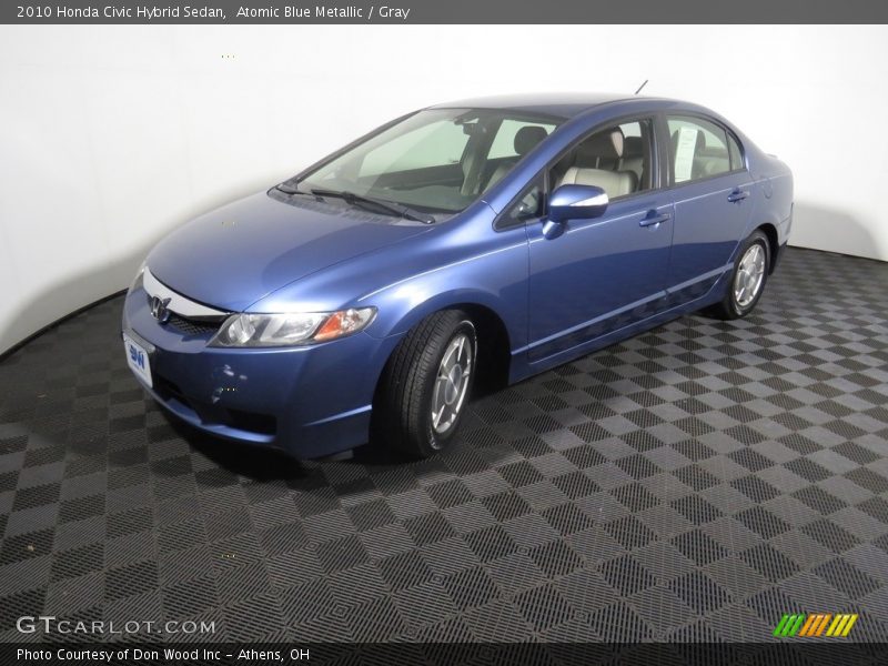 Atomic Blue Metallic / Gray 2010 Honda Civic Hybrid Sedan
