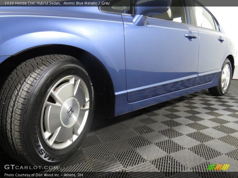 Atomic Blue Metallic / Gray 2010 Honda Civic Hybrid Sedan