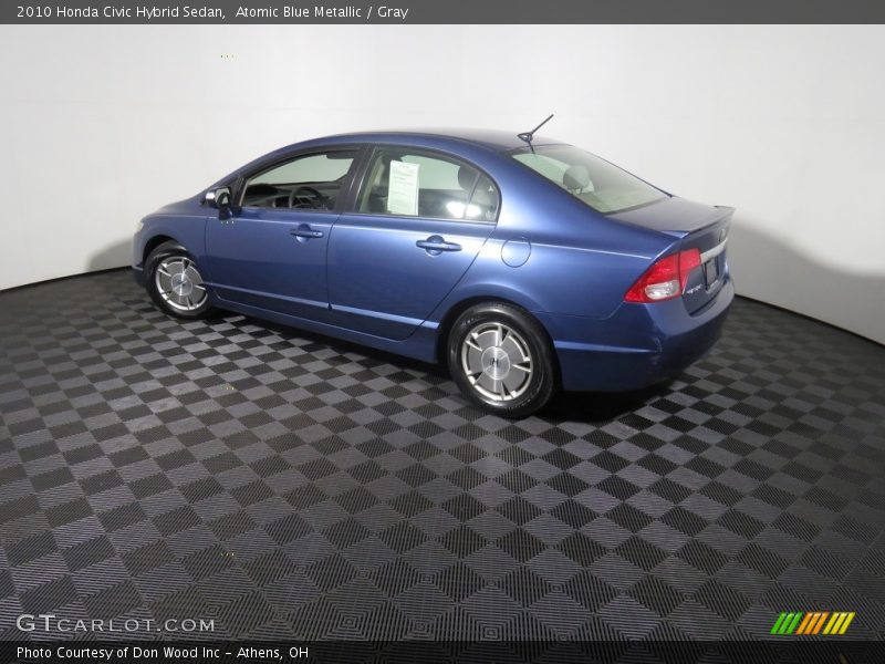 Atomic Blue Metallic / Gray 2010 Honda Civic Hybrid Sedan