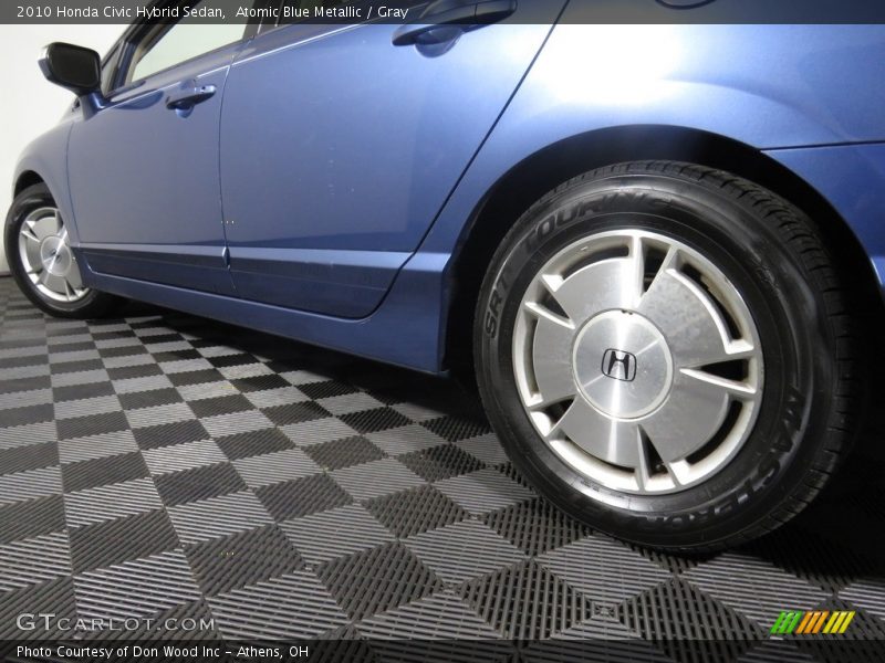 Atomic Blue Metallic / Gray 2010 Honda Civic Hybrid Sedan