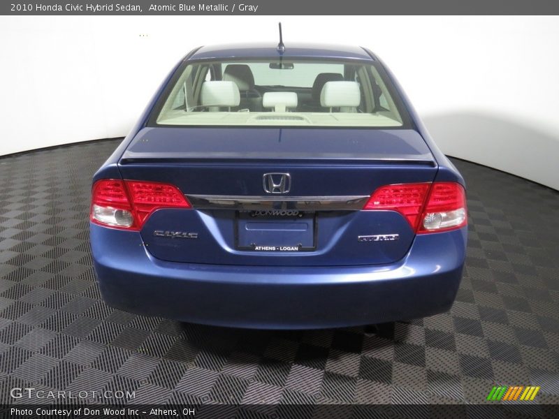 Atomic Blue Metallic / Gray 2010 Honda Civic Hybrid Sedan