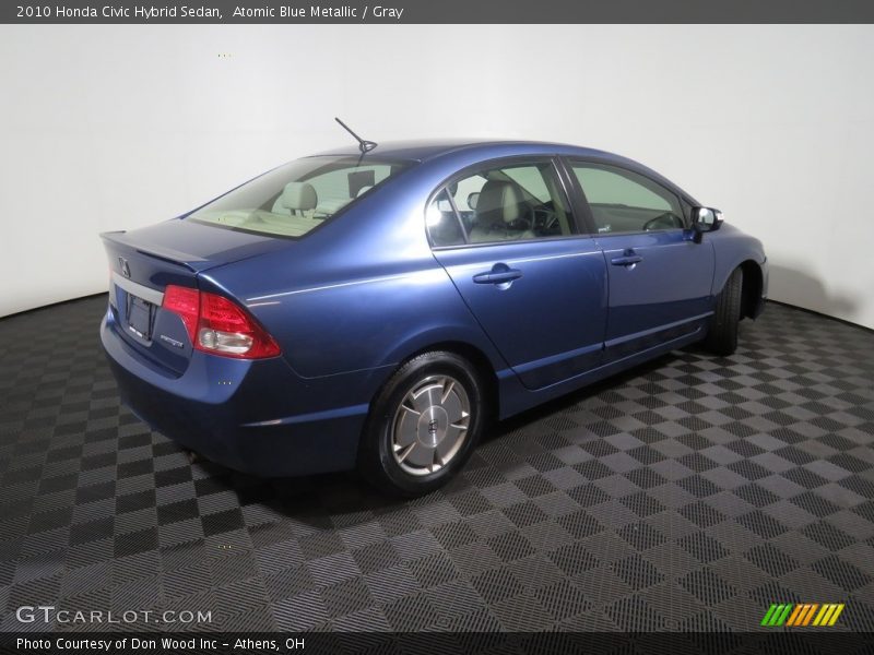 Atomic Blue Metallic / Gray 2010 Honda Civic Hybrid Sedan