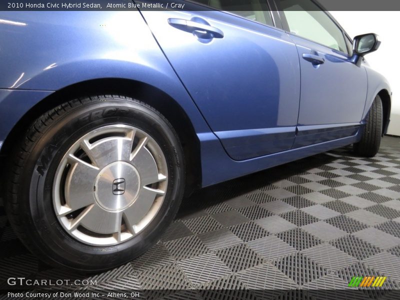 Atomic Blue Metallic / Gray 2010 Honda Civic Hybrid Sedan