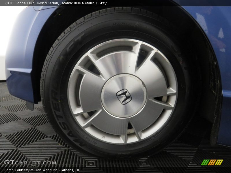 Atomic Blue Metallic / Gray 2010 Honda Civic Hybrid Sedan