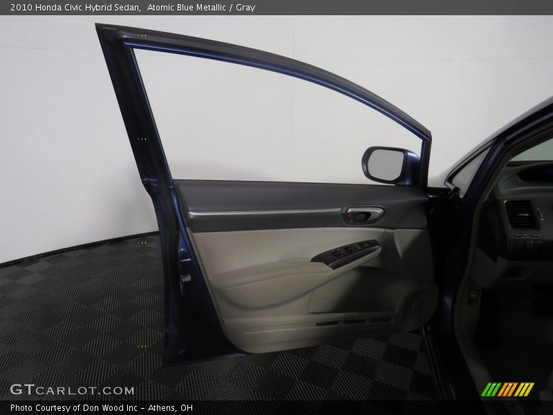 Atomic Blue Metallic / Gray 2010 Honda Civic Hybrid Sedan