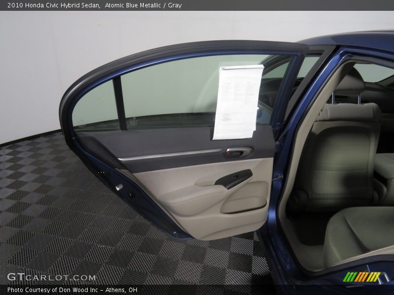 Atomic Blue Metallic / Gray 2010 Honda Civic Hybrid Sedan