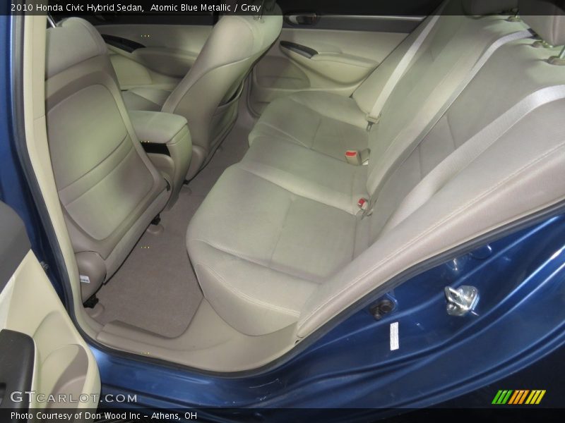 Atomic Blue Metallic / Gray 2010 Honda Civic Hybrid Sedan