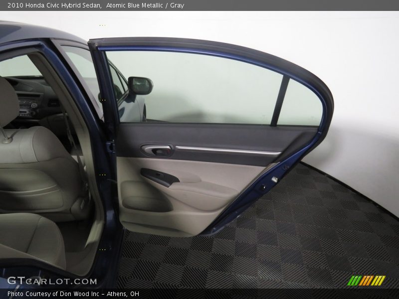 Atomic Blue Metallic / Gray 2010 Honda Civic Hybrid Sedan