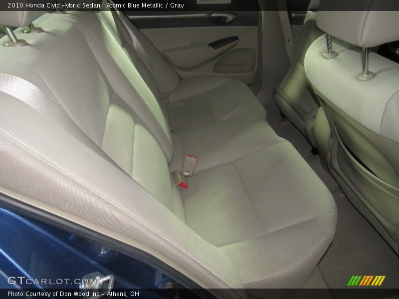 Atomic Blue Metallic / Gray 2010 Honda Civic Hybrid Sedan