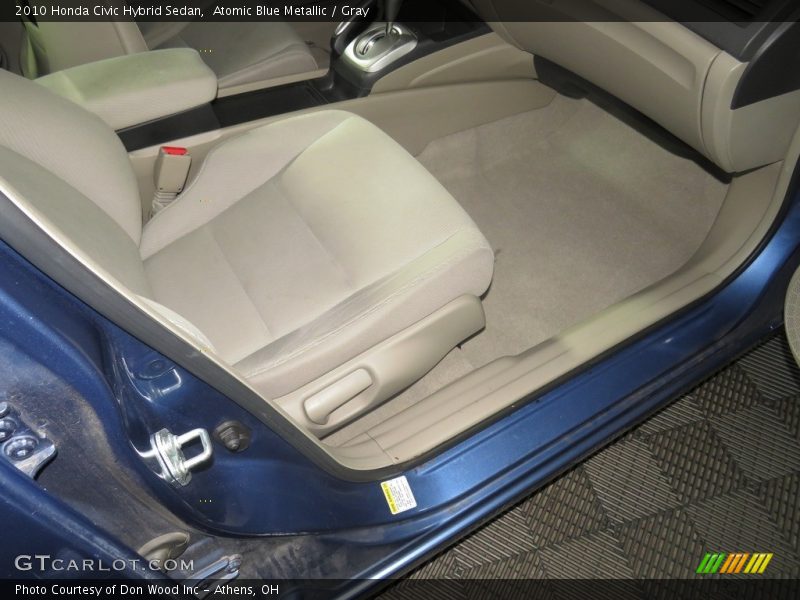 Atomic Blue Metallic / Gray 2010 Honda Civic Hybrid Sedan