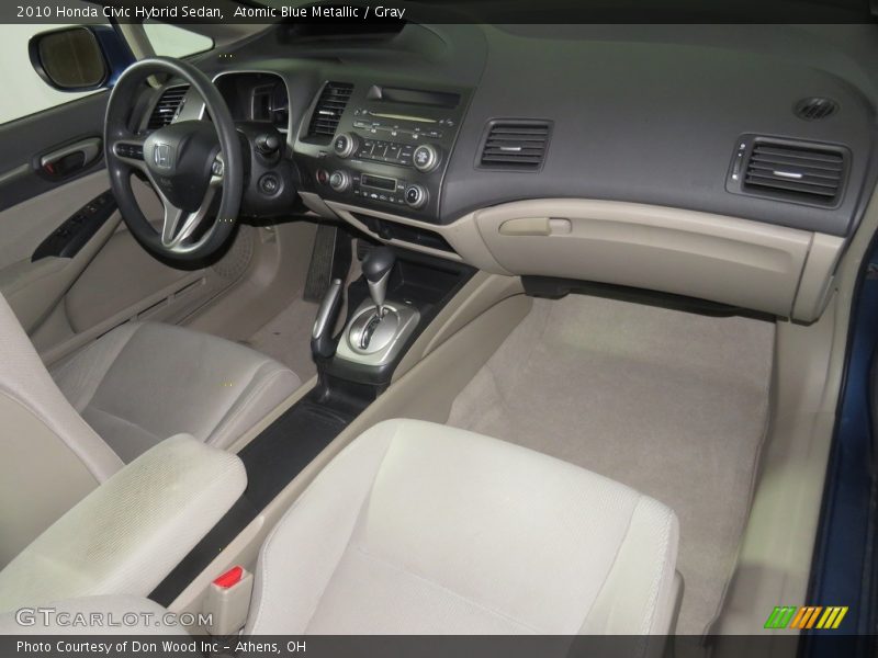 Atomic Blue Metallic / Gray 2010 Honda Civic Hybrid Sedan