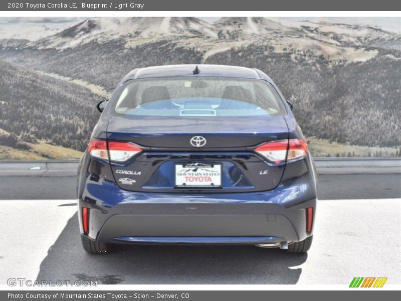 Blueprint / Light Gray 2020 Toyota Corolla LE