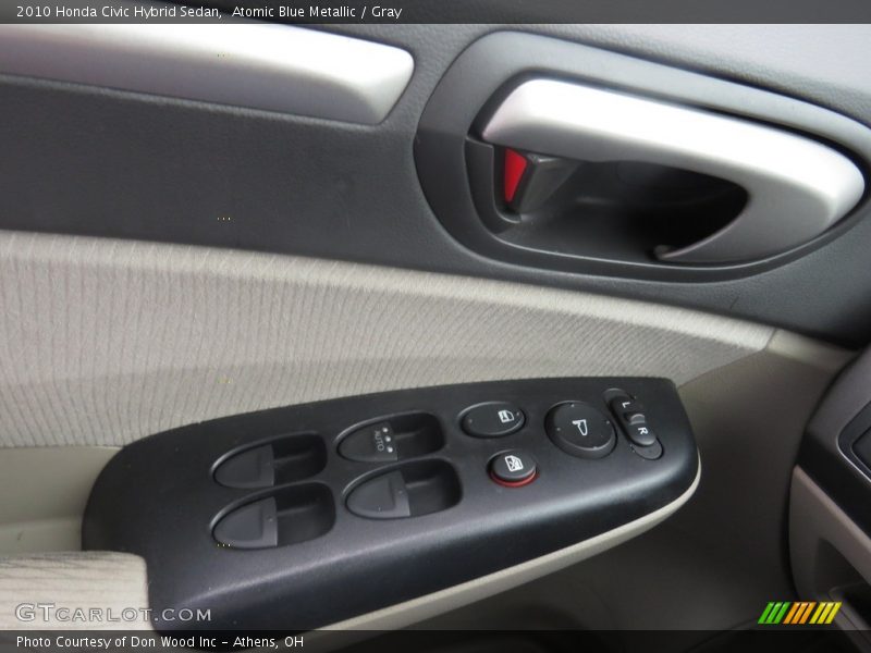 Atomic Blue Metallic / Gray 2010 Honda Civic Hybrid Sedan