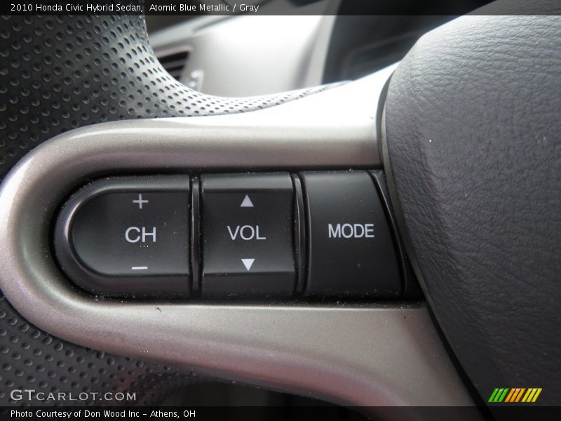 Atomic Blue Metallic / Gray 2010 Honda Civic Hybrid Sedan