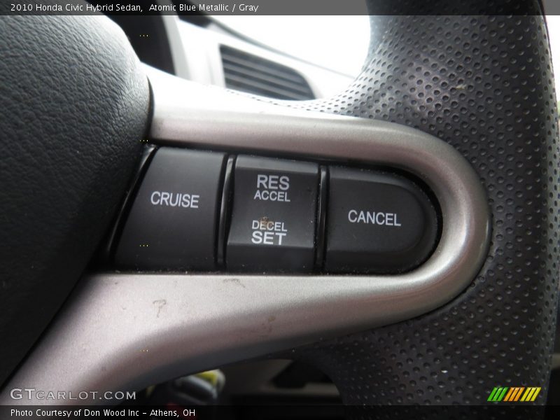 Atomic Blue Metallic / Gray 2010 Honda Civic Hybrid Sedan