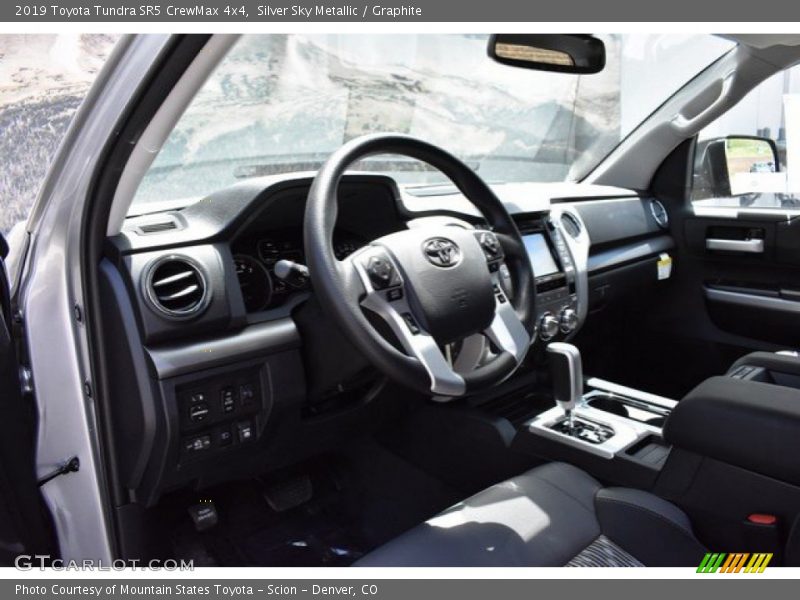 Silver Sky Metallic / Graphite 2019 Toyota Tundra SR5 CrewMax 4x4
