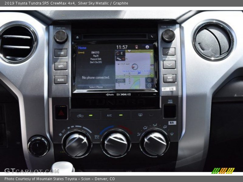 Silver Sky Metallic / Graphite 2019 Toyota Tundra SR5 CrewMax 4x4