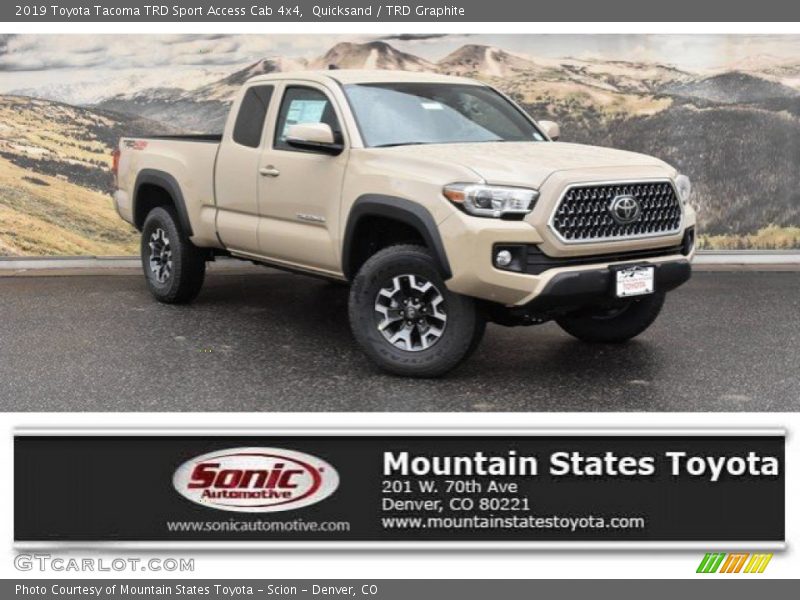 Quicksand / TRD Graphite 2019 Toyota Tacoma TRD Sport Access Cab 4x4