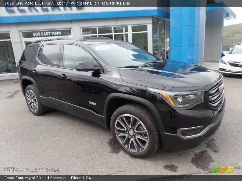 Ebony Twilight Metallic / Jet Black/Kalahari 2019 GMC Acadia SLT AWD