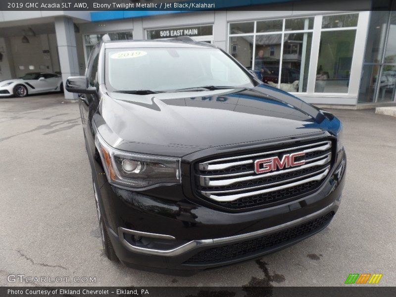 Ebony Twilight Metallic / Jet Black/Kalahari 2019 GMC Acadia SLT AWD
