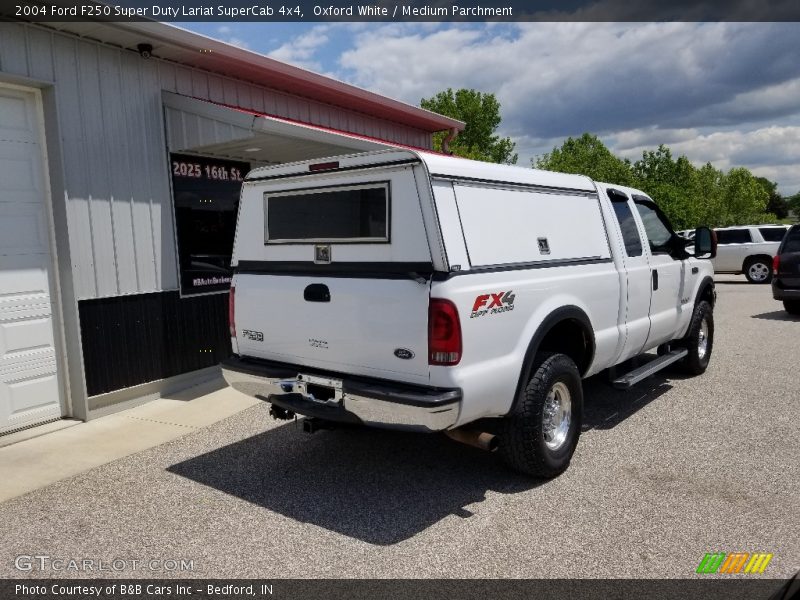Oxford White / Medium Parchment 2004 Ford F250 Super Duty Lariat SuperCab 4x4