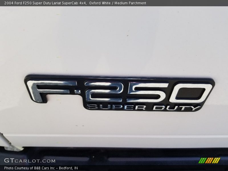Oxford White / Medium Parchment 2004 Ford F250 Super Duty Lariat SuperCab 4x4