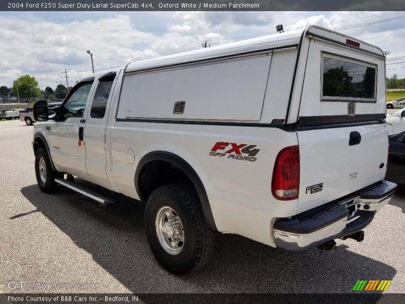 Oxford White / Medium Parchment 2004 Ford F250 Super Duty Lariat SuperCab 4x4