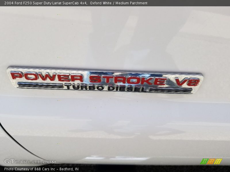 Oxford White / Medium Parchment 2004 Ford F250 Super Duty Lariat SuperCab 4x4