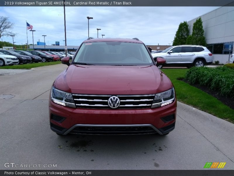 Cardinal Red Metallic / Titan Black 2019 Volkswagen Tiguan SE 4MOTION