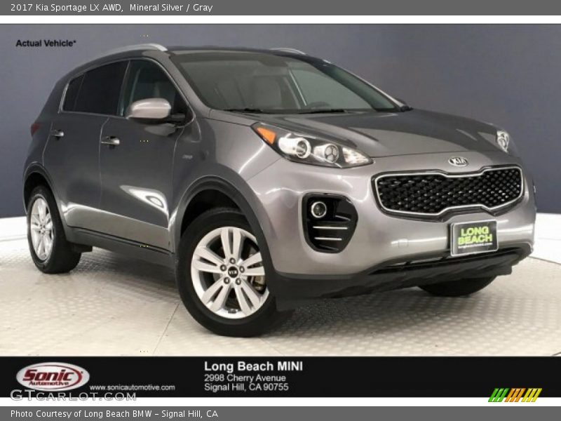 Mineral Silver / Gray 2017 Kia Sportage LX AWD