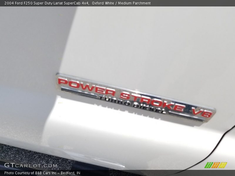 Oxford White / Medium Parchment 2004 Ford F250 Super Duty Lariat SuperCab 4x4