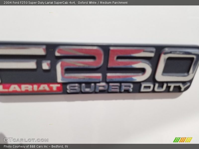Oxford White / Medium Parchment 2004 Ford F250 Super Duty Lariat SuperCab 4x4